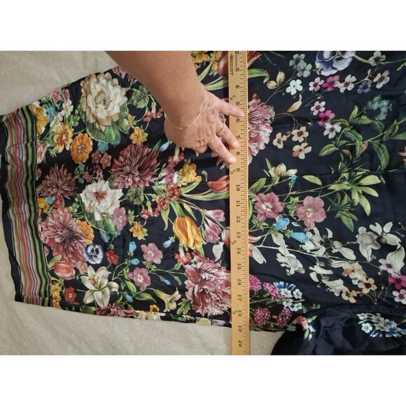 MODA SETA Italy Silk Blend Floral Dress Size M - Picture 8 of 10